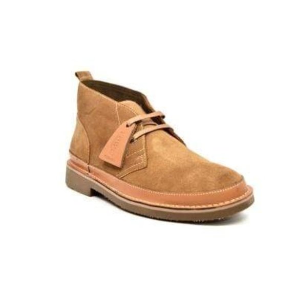 British Walkers Cambridge Desert Boots Style Men's Tan Suede - Picture 3 of 7